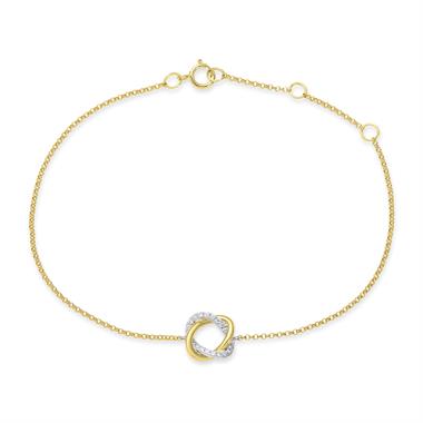Aira 18ct Yellow Gold Diamond Bracelet thumbnail
