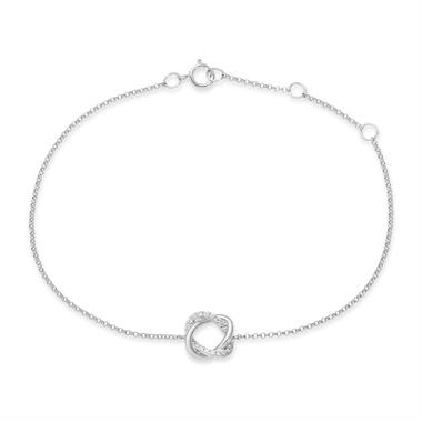 Aira 18ct White Gold Diamond Bracelet thumbnail