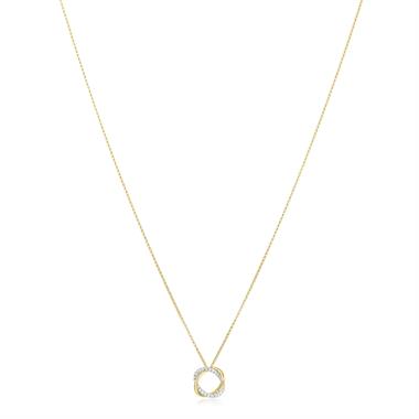 Aira 18ct Yellow Gold Diamond Necklace thumbnail