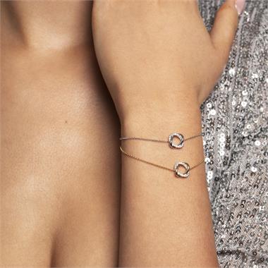 Aira 18ct White Gold Diamond Bracelet thumbnail