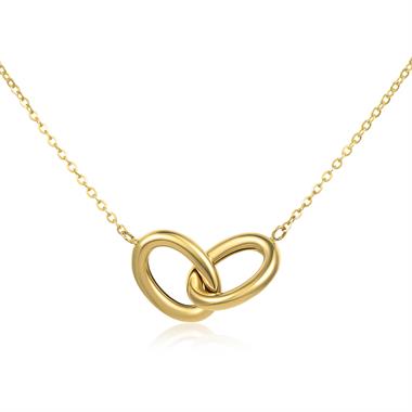 Union 18ct Yellow Gold Oval Necklace thumbnail 