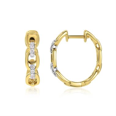 Artemis 18ct Yellow Gold Diamond Earrings thumbnail
