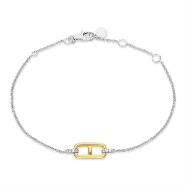 Artemis 18ct White and Yellow Gold Diamond Bracelet thumbnail