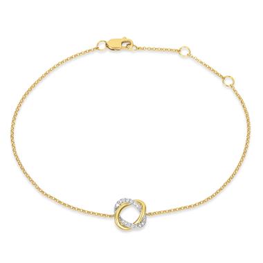 Aira 18ct Yellow Gold Diamond Bracelet thumbnail