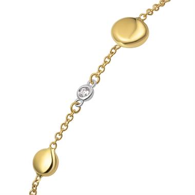 Pebble 18ct Yellow Gold Diamond Bracelet thumbnail
