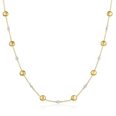 Pebble 18ct Yellow Gold Diamond Necklace thumbnail