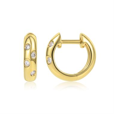 Astra 18ct Yellow Gold Diamond Earrings thumbnail