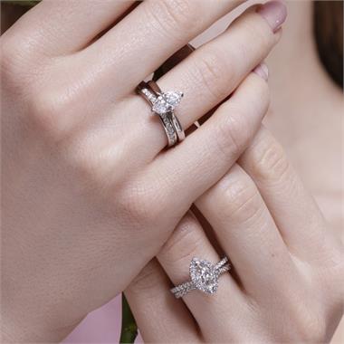 Platinum Marquise Cut Diamond Solitaire Engagement Ring 1.00ct thumbnail