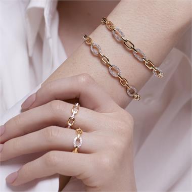 Artemis 18ct Yellow Gold Diamond Bangle thumbnail