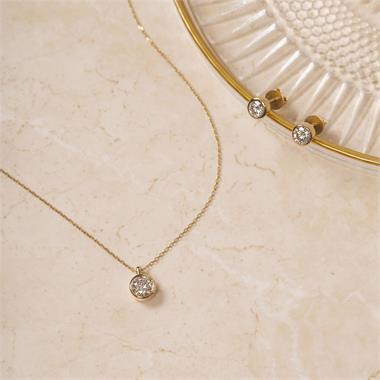 18ct Yellow Gold Round Diamond Solitaire Earrings 0.80ct thumbnail