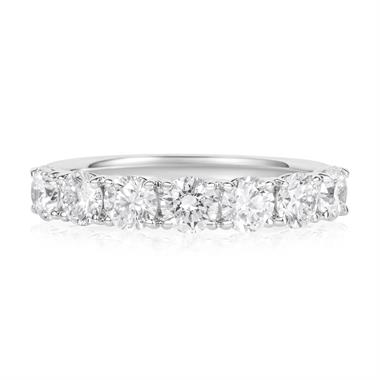 Platinum Lab Grown Diamond Eternity Ring 1.40ct thumbnail