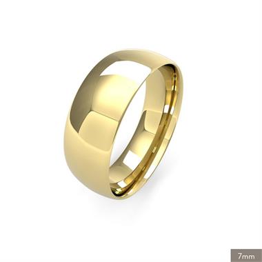 18ct Yellow Gold Intermediate Gauge Traditional Court Wedding Ring thumbnail 