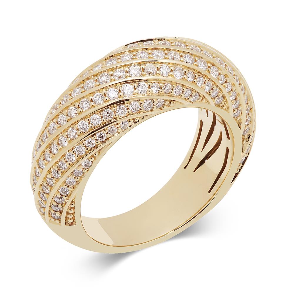 Aira 18ct Yellow Gold Diamond Dress Ring 1.05ct Thumbnail Image 0