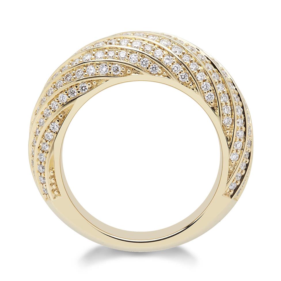 Aira 18ct Yellow Gold Diamond Dress Ring 1.05ct Thumbnail Image 1