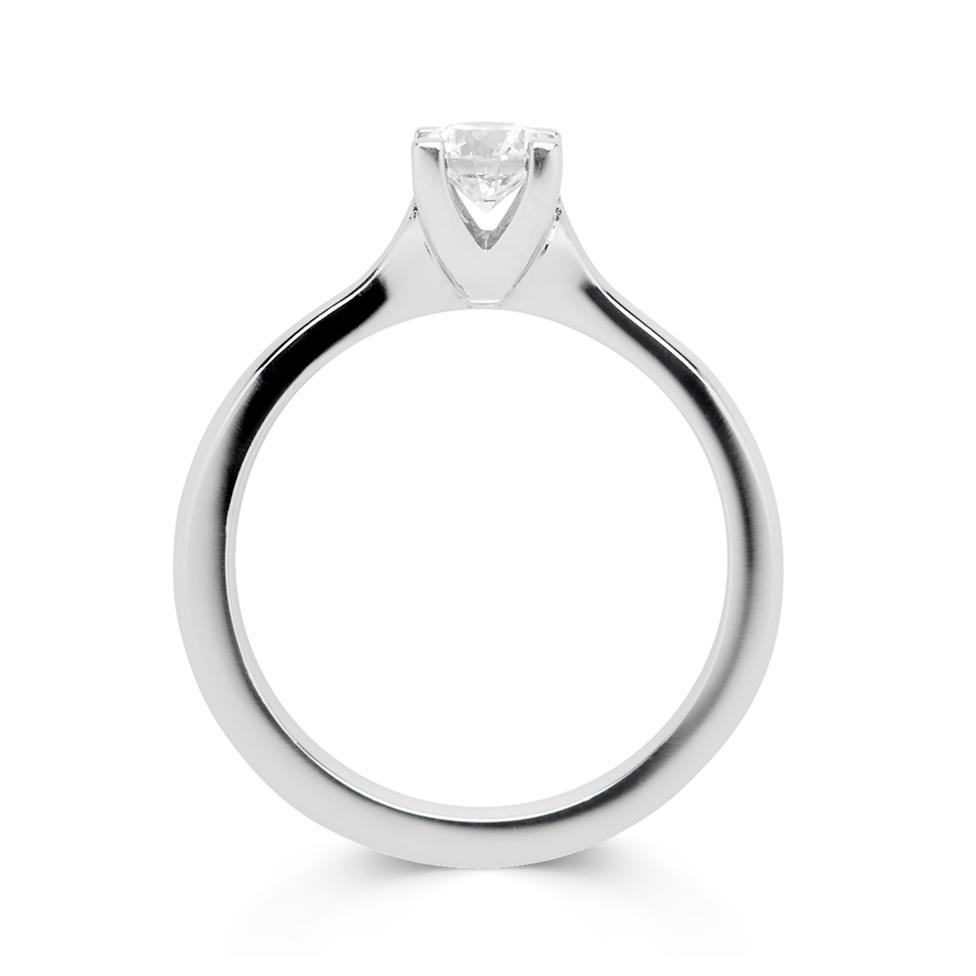 Platinum Diamond Solitaire Engagement Ring 0.40ct Thumbnail Image 2