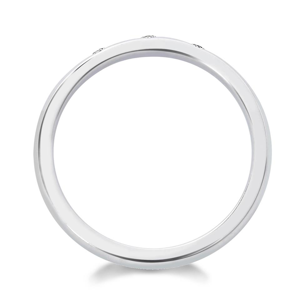 Platinum Diamond Set Wedding Ring Thumbnail Image 1