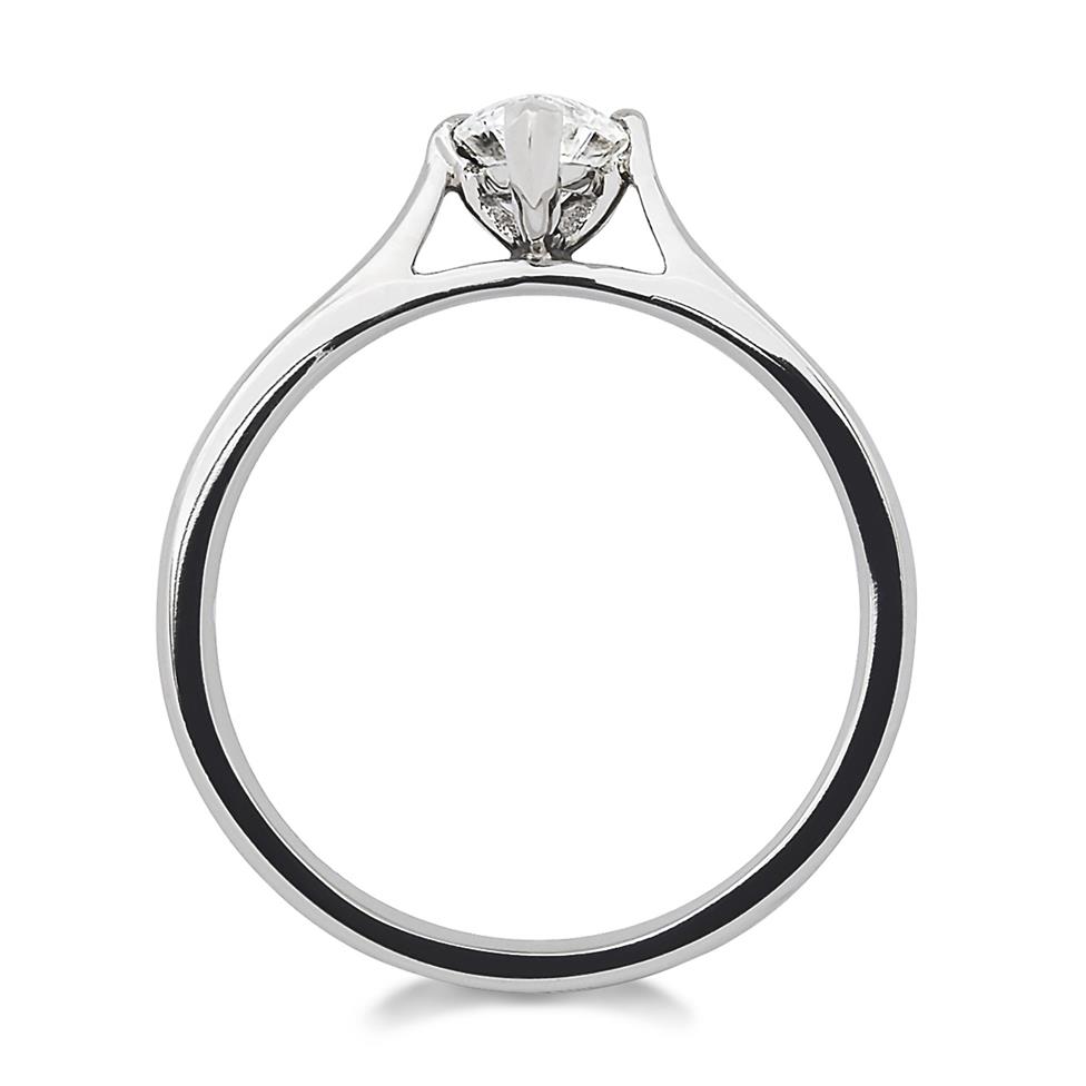 Platinum Marquise Cut Diamond Solitaire Engagement Ring 0.70ct Thumbnail Image 1