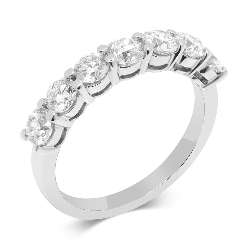 Platinum Seven Diamond Eternity Ring Thumbnail Image 0