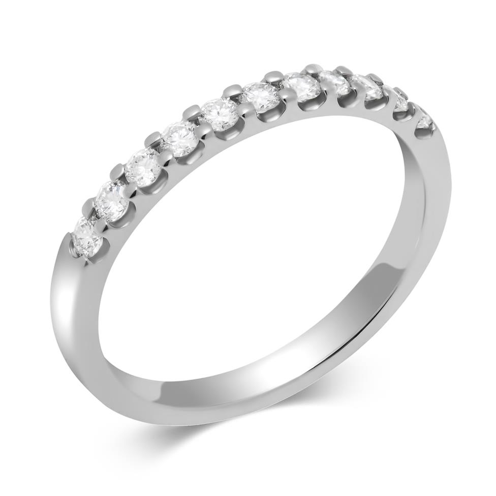 Platinum Diamond Half Eternity Ring 0.15ct Thumbnail Image 0
