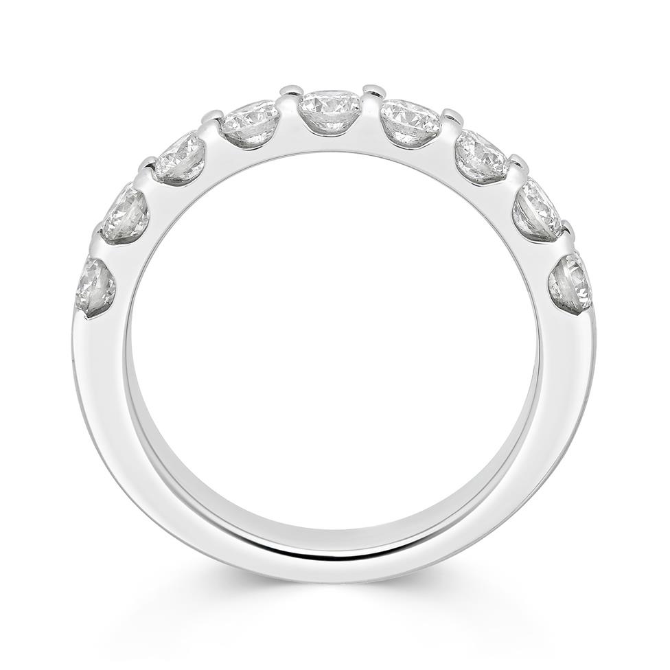 Platinum Diamond Half Eternity Ring 1.00ct Thumbnail Image 1