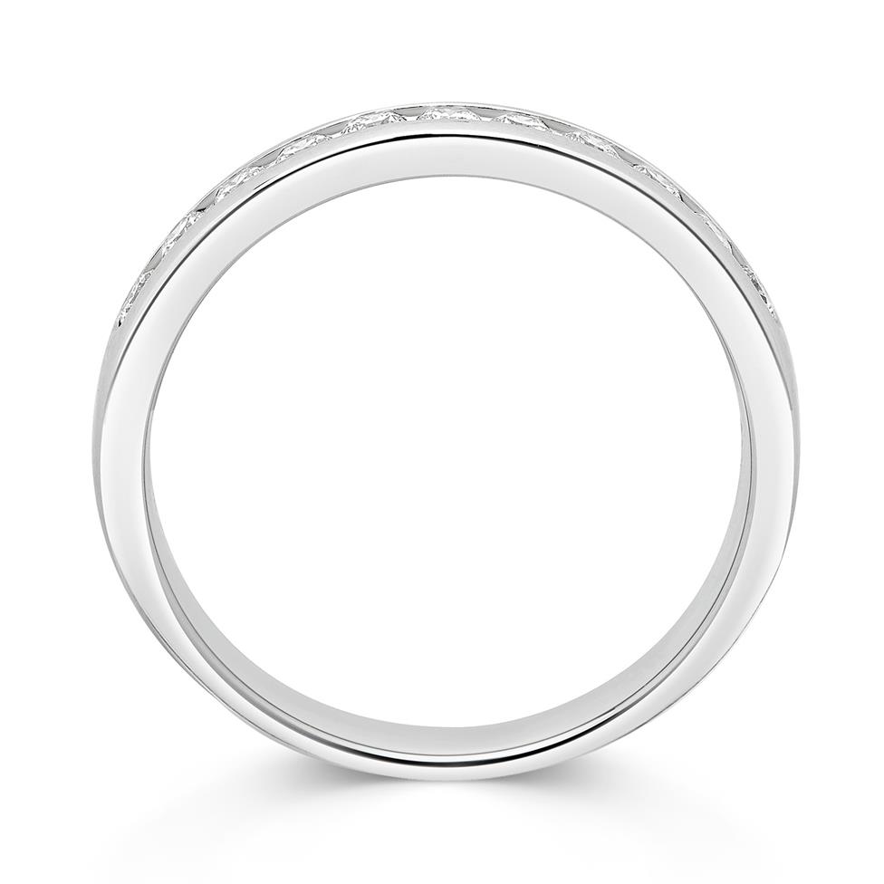 Platinum Diamond Top Third Eternity Ring 0.25ct Thumbnail Image 1