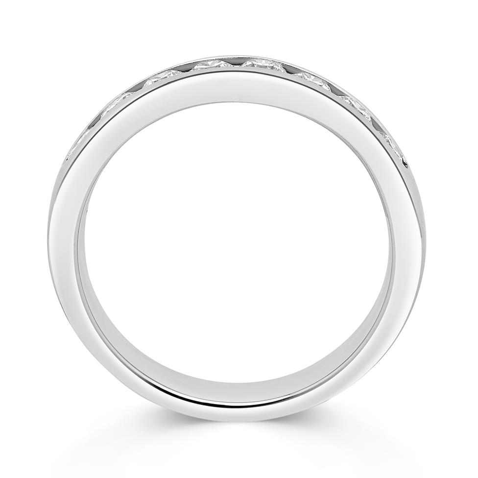 Platinum Diamond Top Third Eternity Ring 0.50ct Thumbnail Image 1