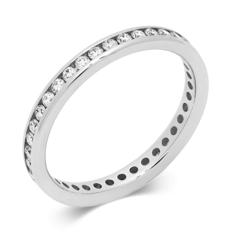 Platinum Diamond Full Eternity Ring 0.50ct Thumbnail Image 0