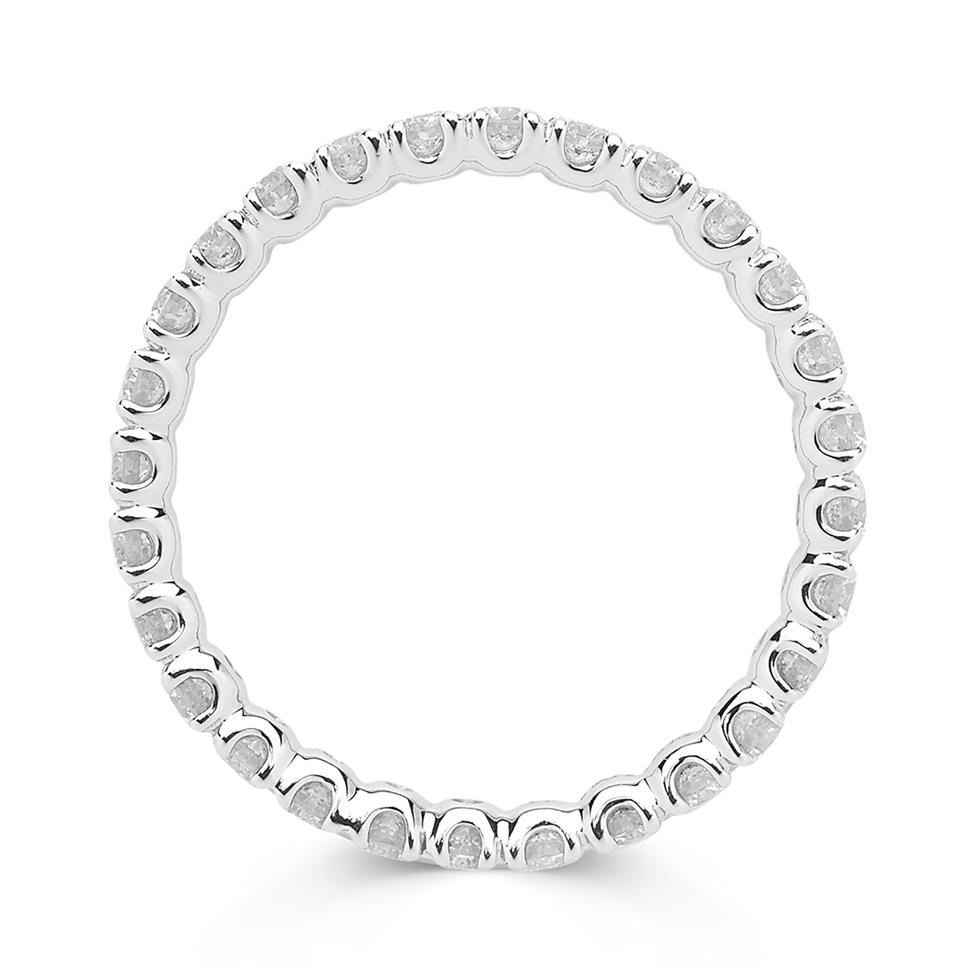 Platinum 0.80ct Diamond Full Eternity Ring Thumbnail Image 1