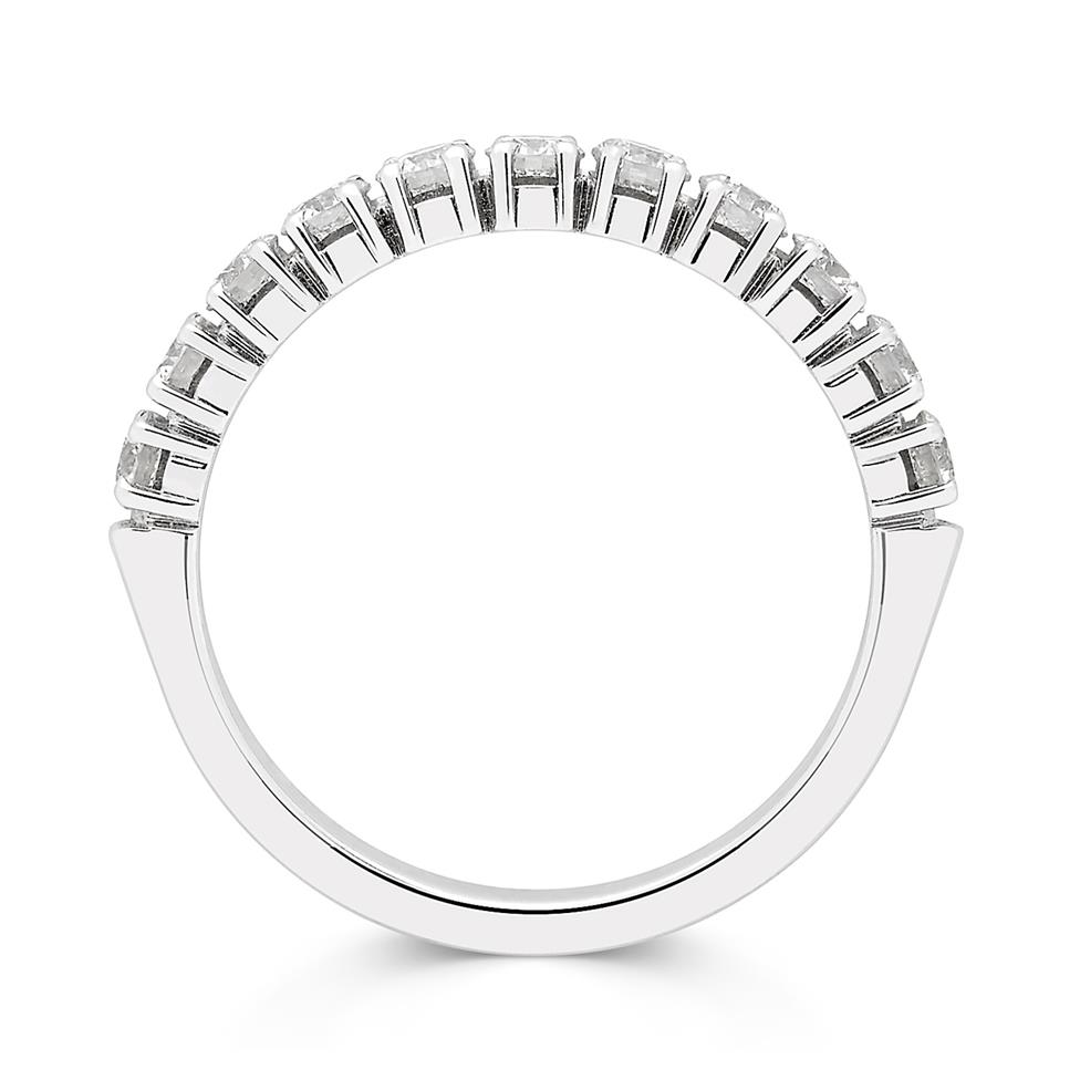 Platinum Diamond Half Eternity Ring 0.70ct Thumbnail Image 1