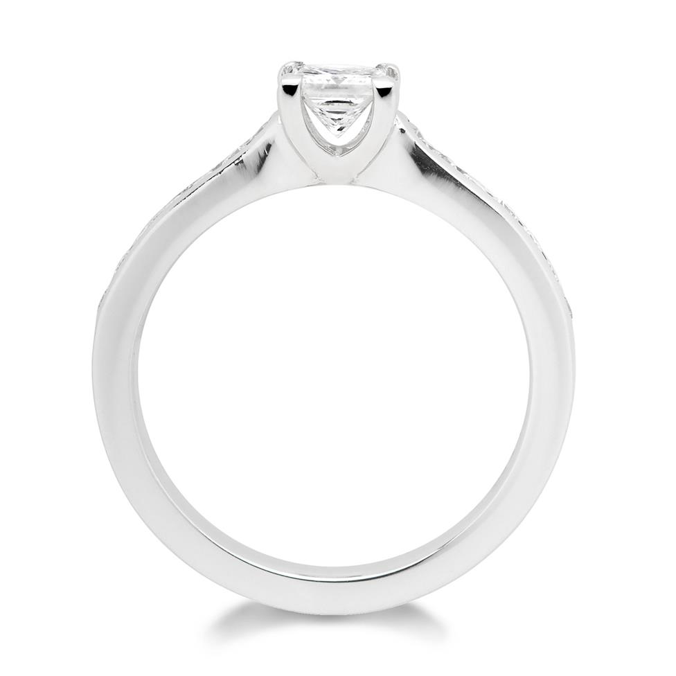 Platinum Princess Cut 0.58ct Diamond Solitaire Ring Thumbnail Image 1