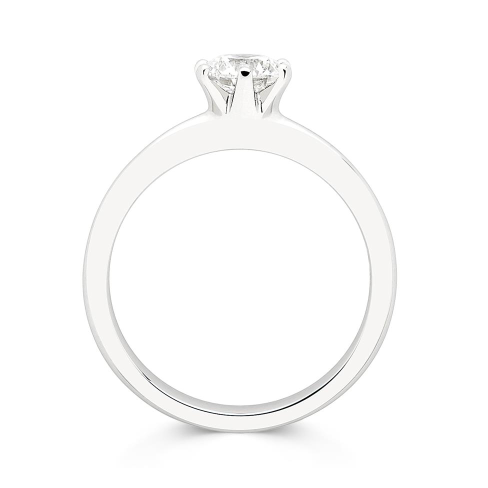 Platinum Diamond Solitaire Engagement Ring 0.70ct Thumbnail Image 1