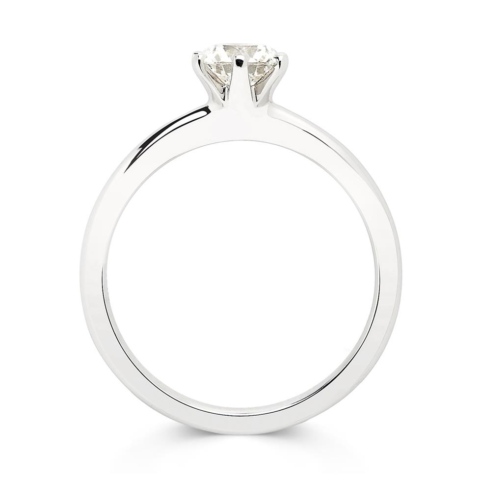 Platinum Diamond Solitaire Engagement Ring 1.00ct Thumbnail Image 1