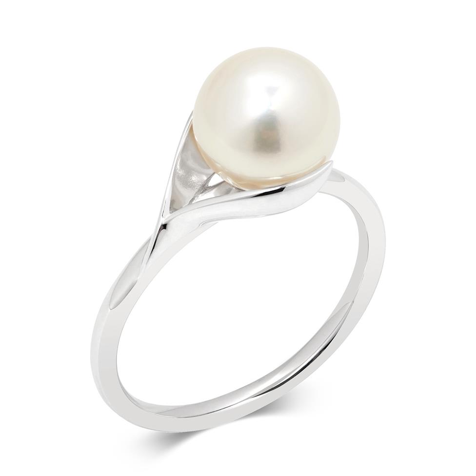 Snowdrop 18ct White Gold Pearl Ring Thumbnail Image 0