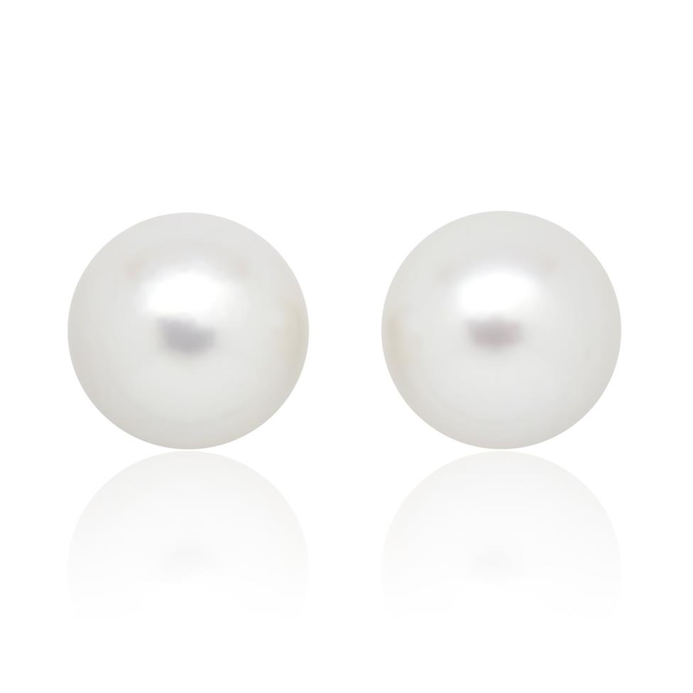 18ct Yellow Gold Freshwater Pearl Stud Earrings 9mm Thumbnail Image 0