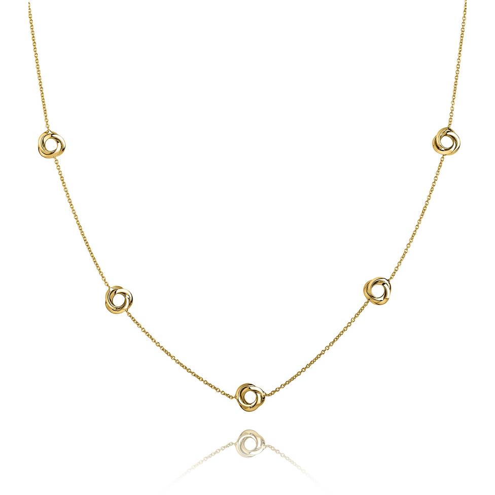 Eternal 18ct Yellow Gold Knot Necklace Thumbnail Image 0