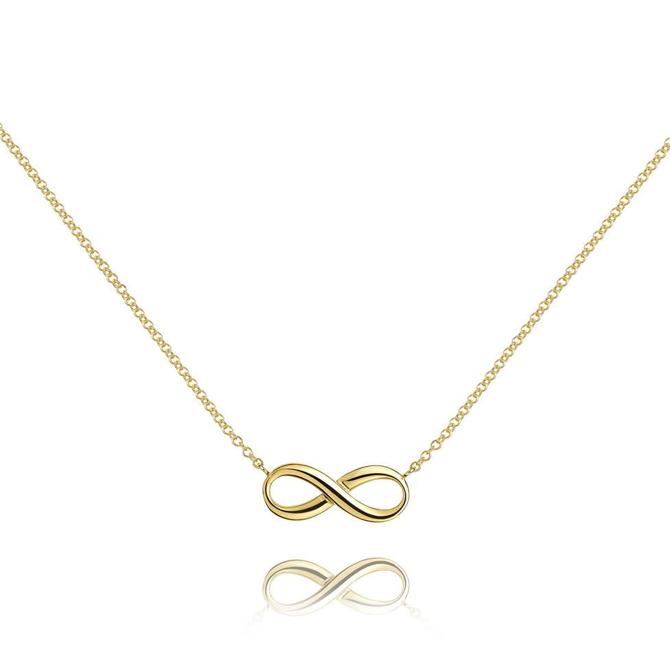 Infinity 18ct Yellow Gold Necklace Thumbnail Image 0