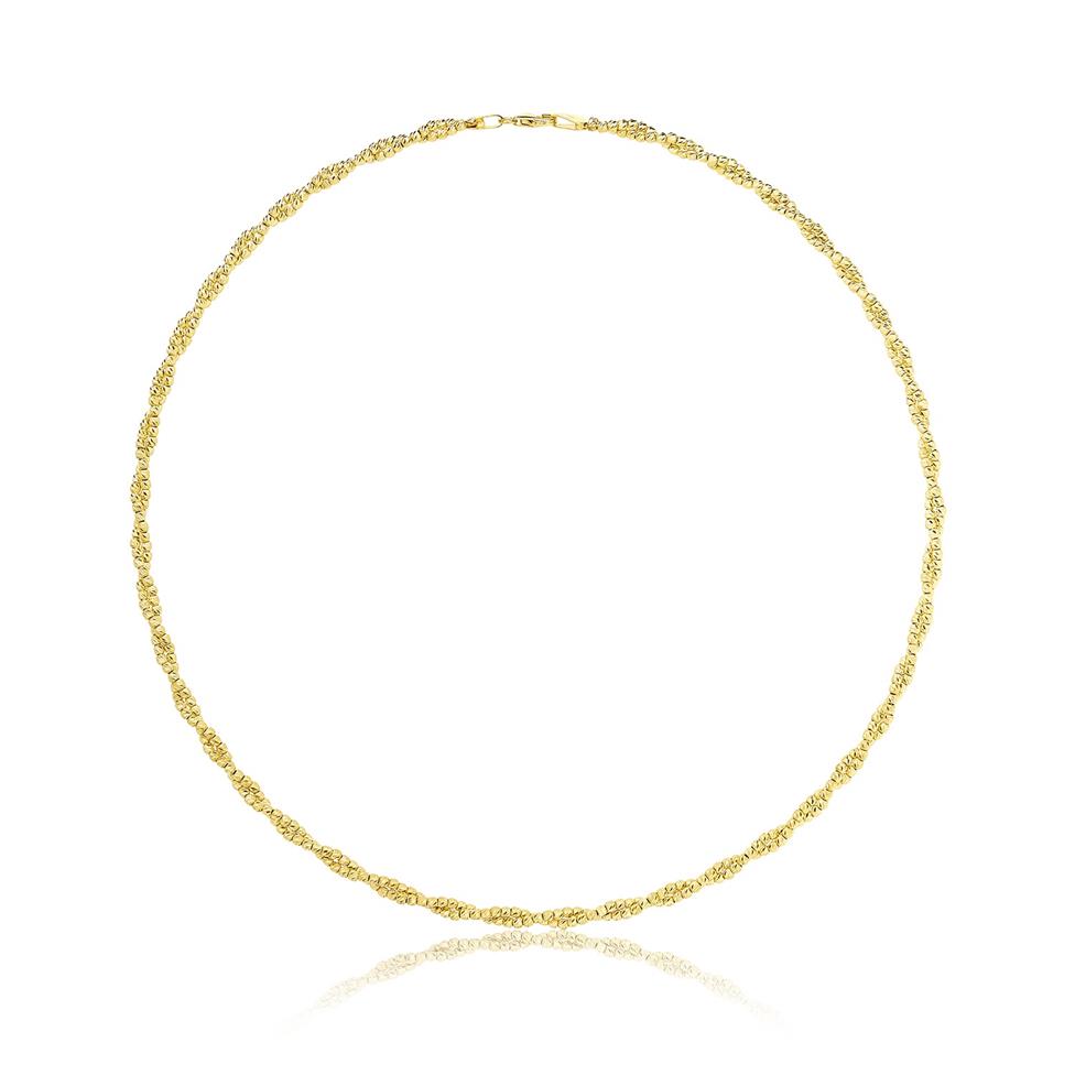 18ct Yellow Gold Twisted Necklace Thumbnail Image 0