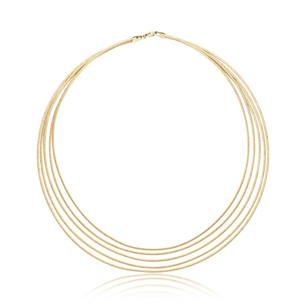 18ct Yellow Gold Multi Strand Necklace Thumbnail Image 0