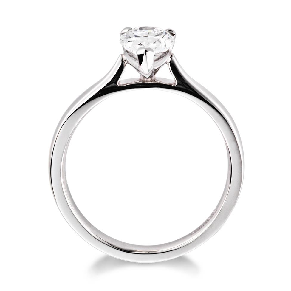 Platinum Pear Shape Diamond Solitaire Engagement Ring 1.00ct Thumbnail Image 1