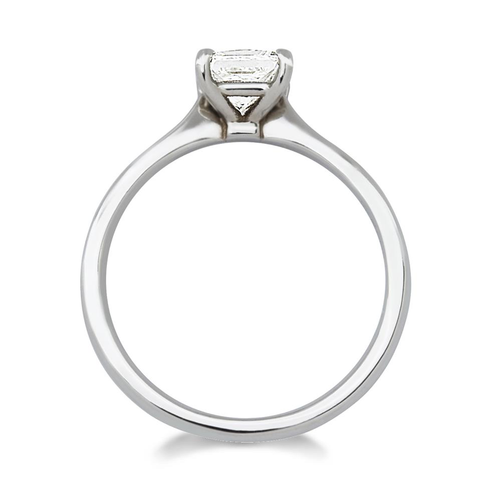 Platinum Classic Princess Cut 0.70ct Diamond Solitaire Ring Thumbnail Image 1