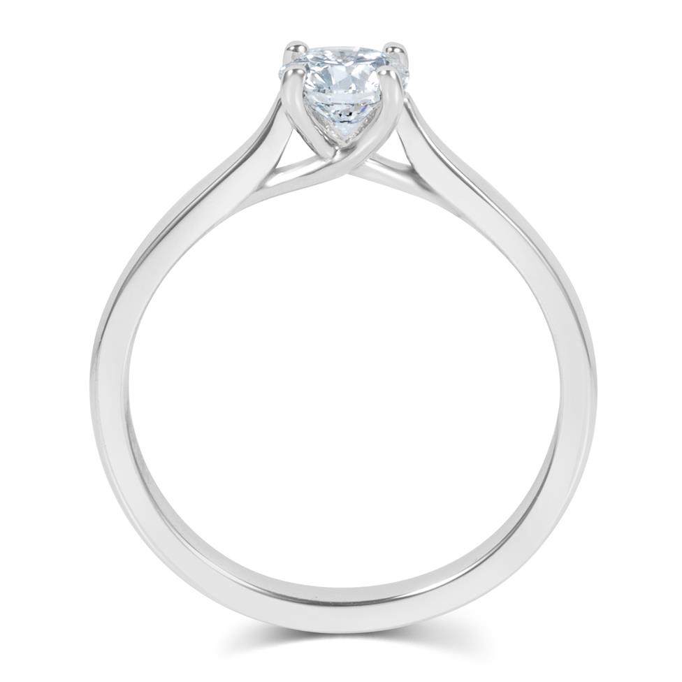 Platinum Diamond Solitaire Engagement Ring 0.50ct Thumbnail Image 2