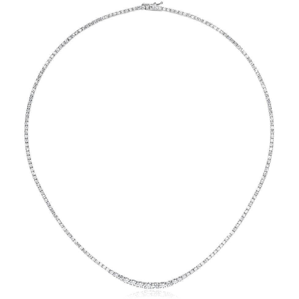 18ct White Gold Diamond Riviere Necklace 5.00ct Thumbnail Image 3