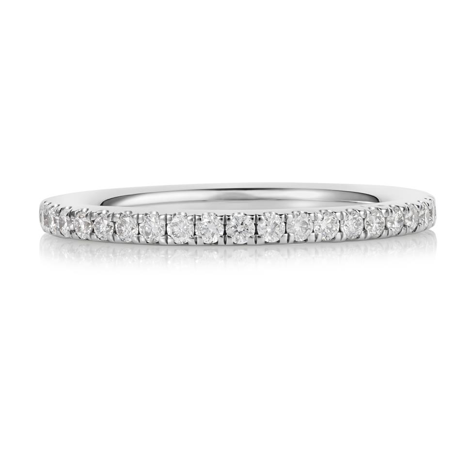Platinum Diamond Half Eternity Ring 0.22ct Thumbnail Image 2