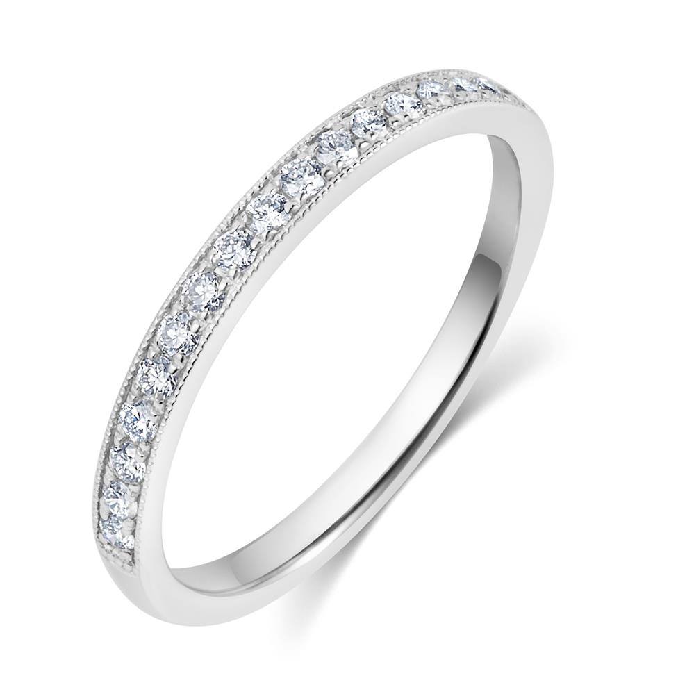 Platinum Diamond Half Eternity Ring 0.20ct Thumbnail Image 0