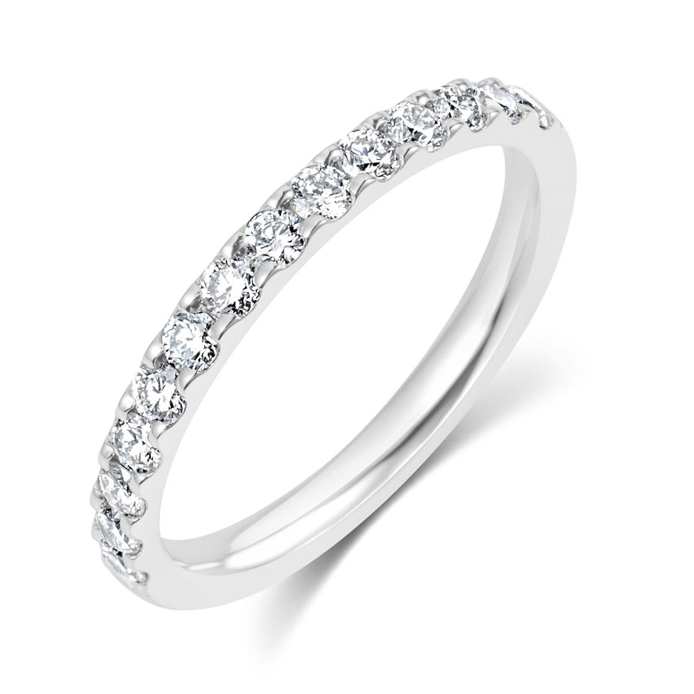 Platinum Diamond Half Eternity Ring 0.50ct Image 1