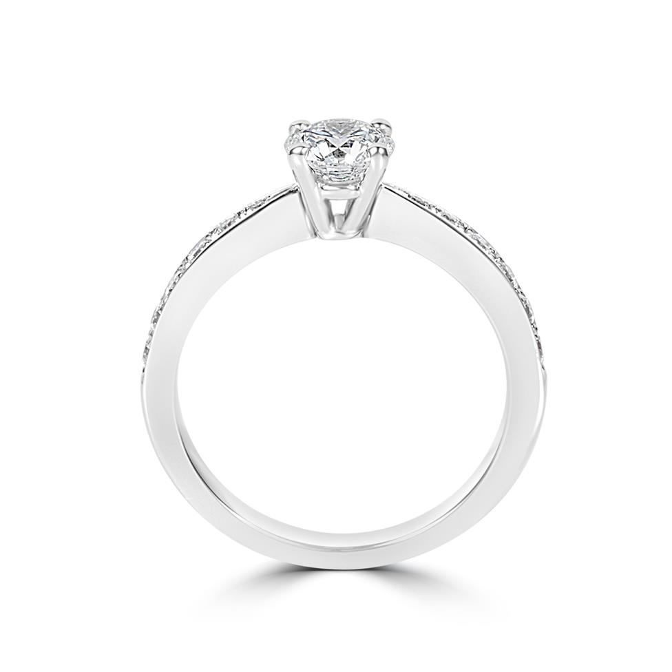 Platinum Diamond Solitaire Engagement Ring 0.60ct Thumbnail Image 3