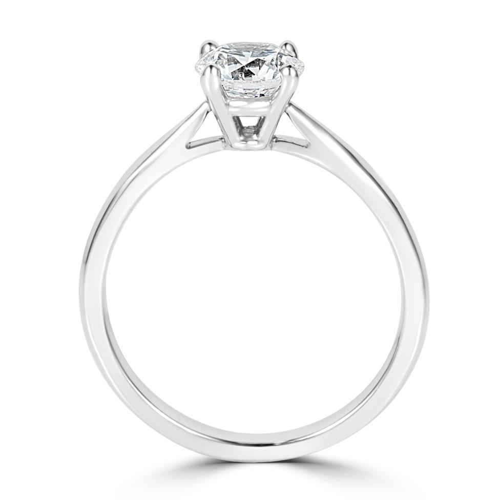Platinum Classic Design Diamond Solitaire Engagement Ring 1.00ct Thumbnail Image 3