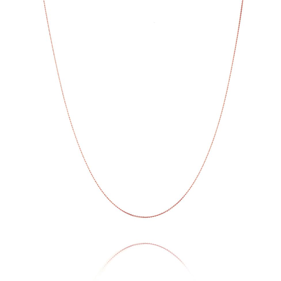 18ct Rose Gold Trace Chain Thumbnail Image 1