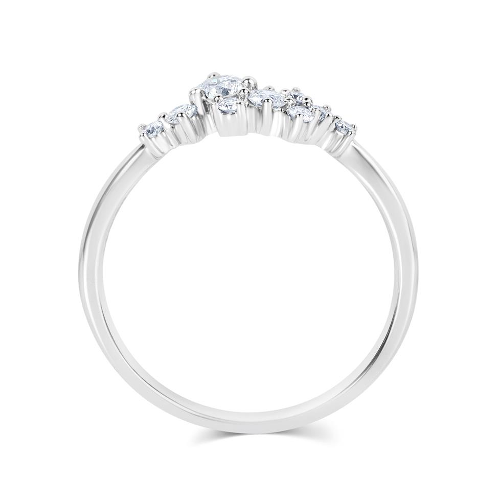 Stardust 18ct White Gold Diamond Dress Ring 0.26ct Thumbnail Image 3