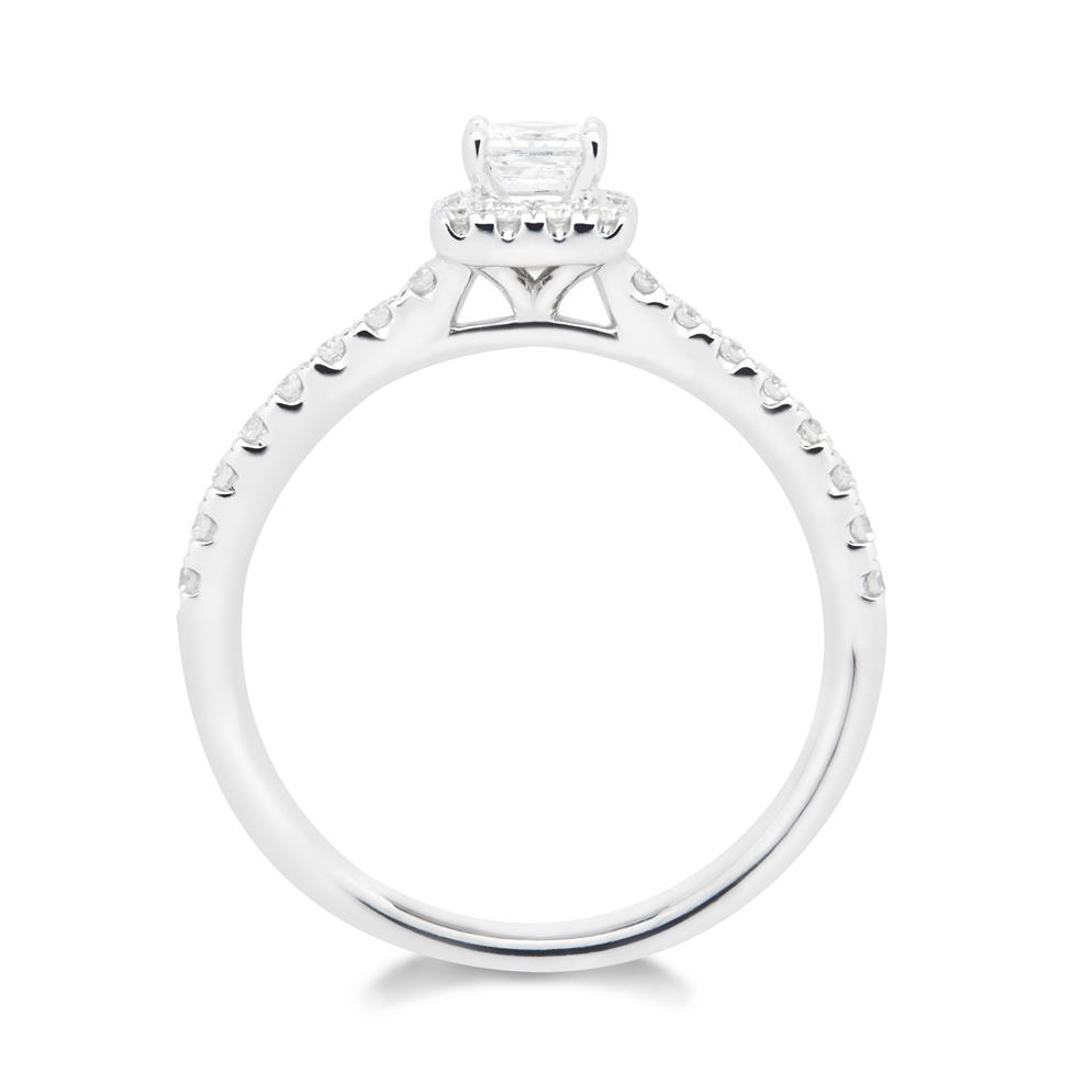 18ct White Gold Princess Cut 0.55ct Diamond Ring  Thumbnail Image 2
